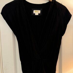 Maeve Black Dress Top